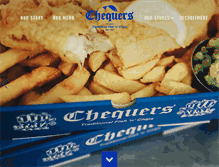 Tablet Screenshot of chequersfastfood.com